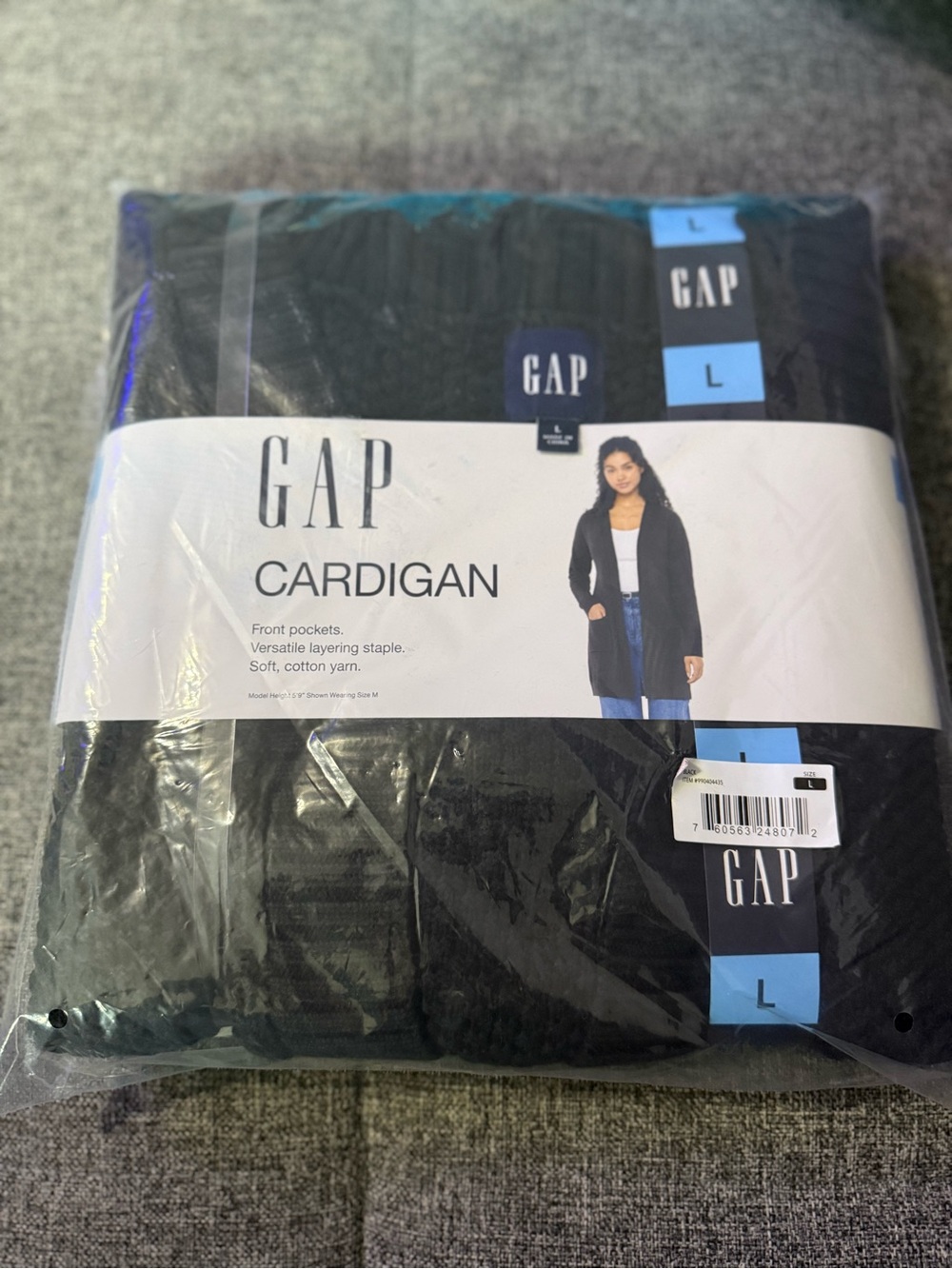 GAP Black Open-Front Women's Cardigan